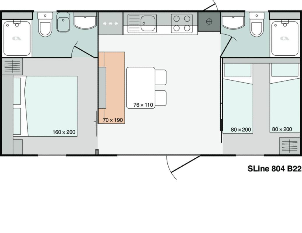 Mobile Homes Dololego - Drage Башка-Вода Экстерьер фото